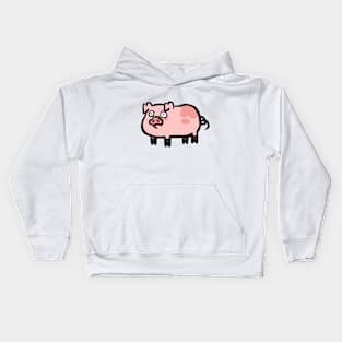 Cute Cartoon Piggy Surprise Kids Hoodie